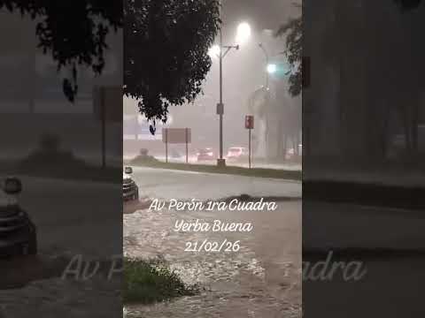 Desde Yerba Buena, Tucumán.🎥 21/02/26 #inundaciones #tormenta