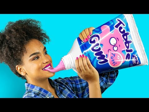 DIY Giant Candy vs Miniature Candy / Funny Pranks! Video