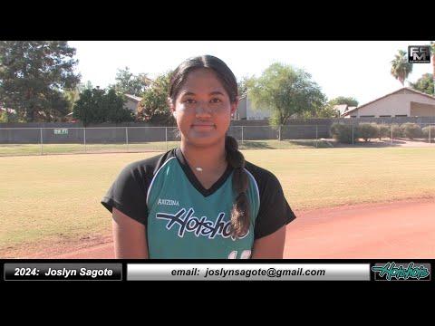 2024 Joslyn Sagote 4.0 GPA - Lefty Pitcher & First Base Softball Skills Video - AZ Hotshots Captain