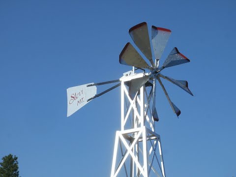 DIY  HOME-MADE WINDMILL.  WATER PUMPING-NOT DECORATIVE.