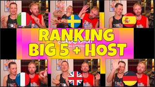 EUROVISION 2024 FRANCE GERMANY ITALY SPAIN UK and SWEDEN - OUR RANKING