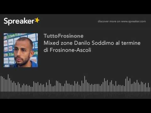 Mixed zone Danilo Soddimo al termine di Frosinone-Ascoli