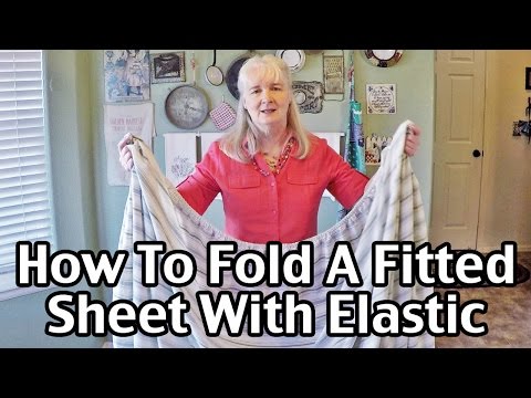 How To Fold A Fitted Sheet With Elastic All Around Video