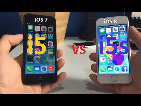 iPhone 5 iOS 7 vs iPhone 5S iOS 8 - Speed Test