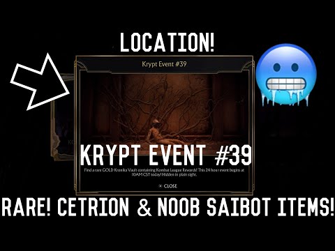 MK11 - KRYPT EVENT #39 LOCATION! (RARE! Cetrion & Noob Saibot Items!)