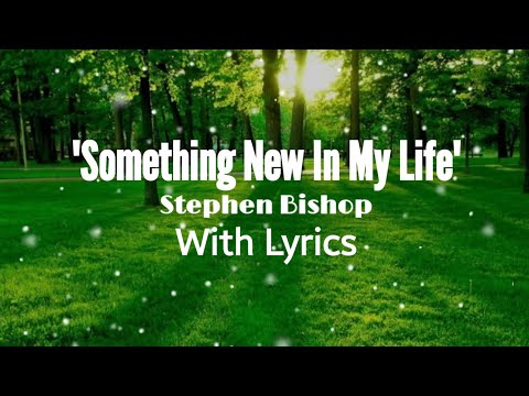 "SOMETHING NEW IN MY LIFE" - STEPHEN BISHOP  - WITH LYRICS