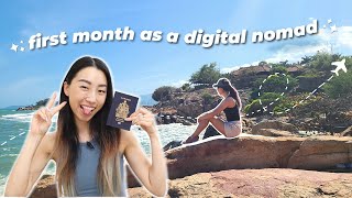 My 1st month digital nomading 🌎❤️️ how it's going, what I find hard, 1st subscriber meet up!!!