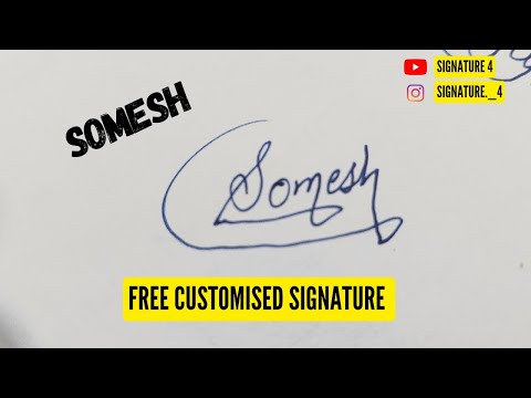 Somesh | Name | Signature | Style | #shorts
