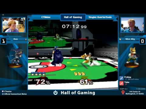 CTmelee #63 - Zoso (Marth) vs. Silver Alloy (Fox) - Quarterfinal SSBM Tournament