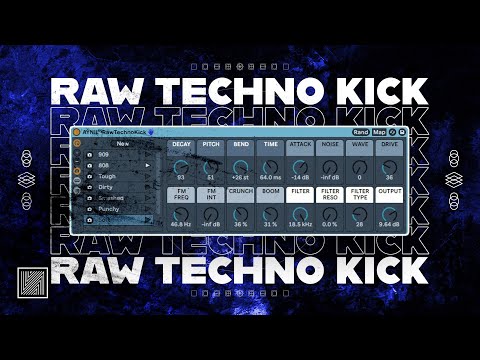How to Make Raw Techno Kick (free rack) [Ableton Techno Tutorial]