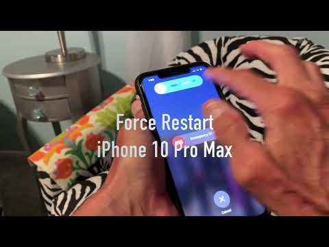 How to Force Restart an iPhone 10 Pro Max with frozen screen