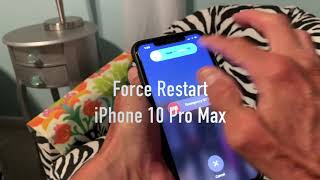 How to Force Restart an iPhone 10 Pro Max with frozen screen