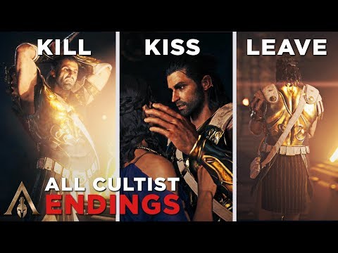 All Cultist Ending (Kill/Kiss/Leave Aspasia) - Assassin's Creed Odyssey