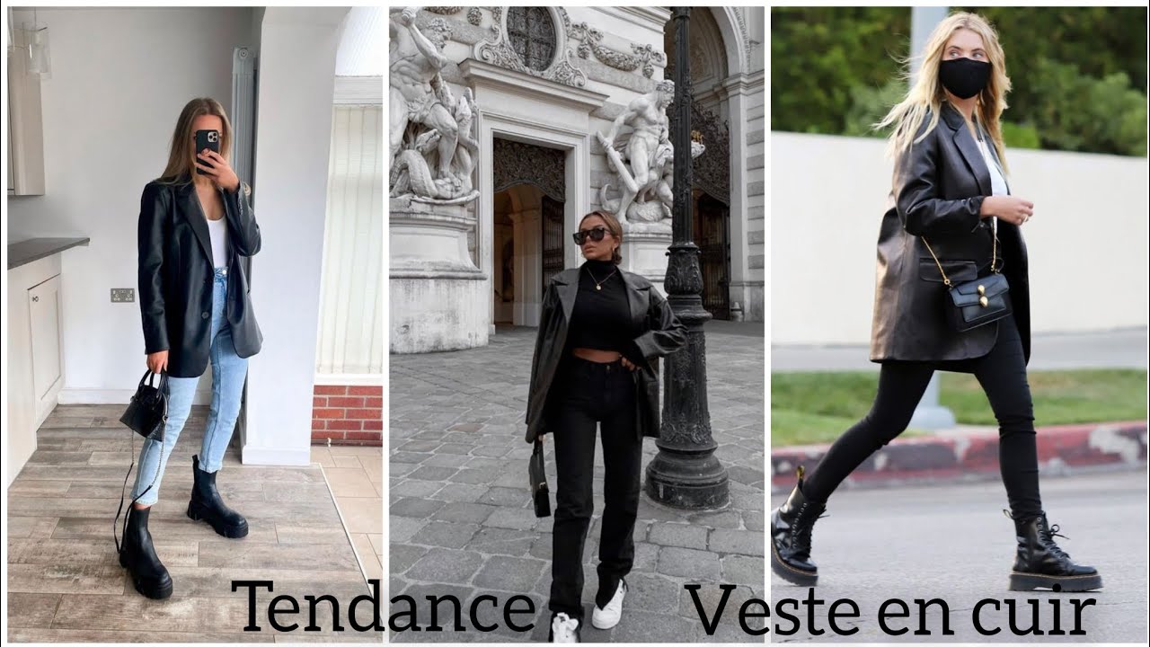 veste en cuir femme oversize tendance 2023 😍❤️#2023 #veste #tendance
