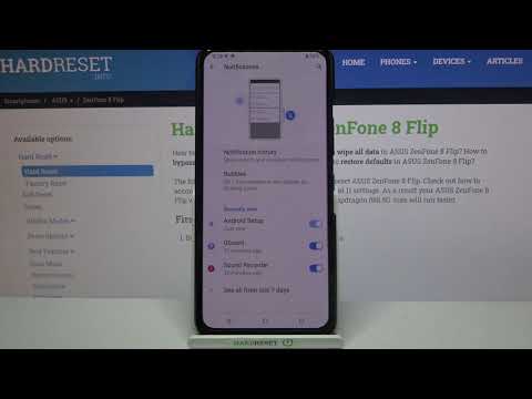 ASUS ZenFone 8 Flip - How to Manage Notifications & Alerts