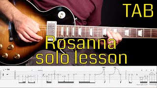 Download lagu Toto - Rosanna solo lesson with tabs mp3 Download lagu Toto - Rosanna solo lesson with tabs mp3