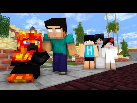 Minecraft, Herobrine Family Meet Preston - Sad Story Animation