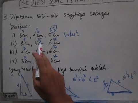 Sifat-sifat Sisi Segitiga Siku-siku, Segitiga Lancip, dan Segitiga Tumpul