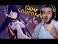 Game Composer Listens To GENSHIN IMPACT Music For The First Time RAIDEN SHOGUN BATTLE THEME