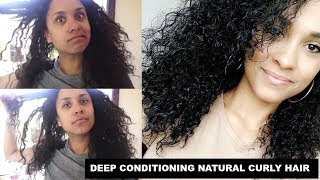 Deep Conditioning Natural Curly Hair