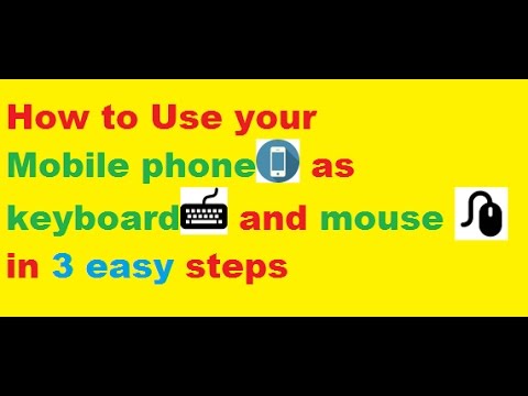 How to use your smartphone as keyboard and mouse in 3 easy steps