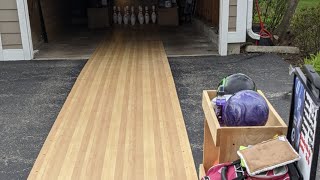 A Homemade Bowling Lane | Let's Throw A Shot LOL