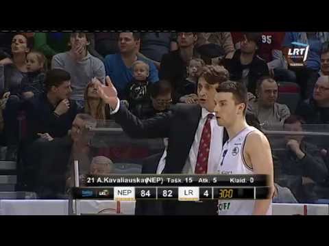Krepšinis LKL 2015 03 15 Klaipėdos Neptūnas Vilniaus Lietuvos rytas Paskutines 60 sek