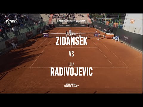 Tamara Zidansek (SLO) vs Lola Radivojevic (SRB) - Game, Set and Match Point
