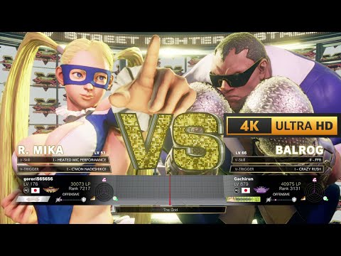R. Mika (Master) vs Balrog (Grand Master) | Street Fighter V Champion Edition | 4K 60Fps Gameplay