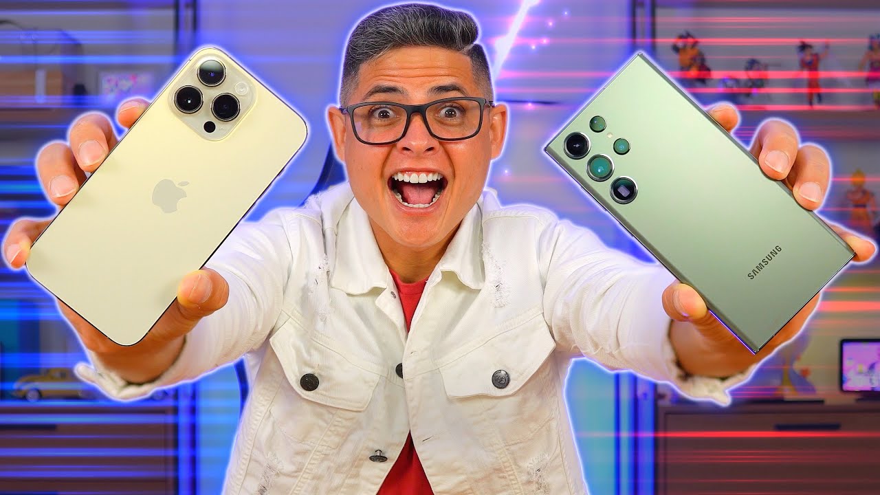 Samsung S23 Ultra VS iPhone 14 Pro Max - QUAL O MELHOR? SMARTPHONES INCRÍVEIS! SAMSUNG vs APPLE