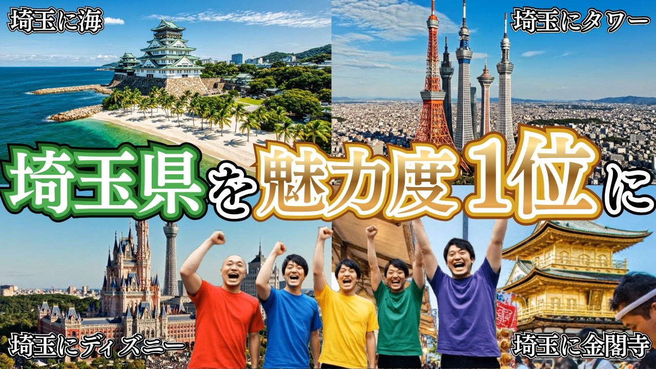 魅力度最下位の埼玉県を1位にするまで帰れません｜AIが考えるYouTuber