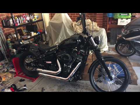 21 inch Front rim installed on a 2018 Streetbob Softail