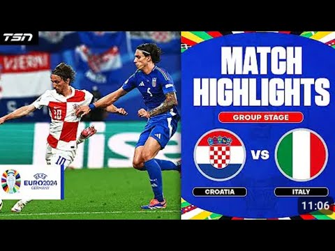 Croatia vs Italy 1-1-All Goals &highlights-Euro2024