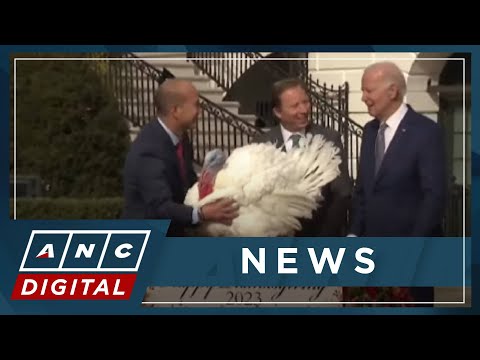 Biden pokes fun at age on birthday coinciding with turkey pardoning for thanksgiving ANC