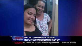 Lucy Mella: primera mujer en dirigir sindicato de transporte puerto de carga”