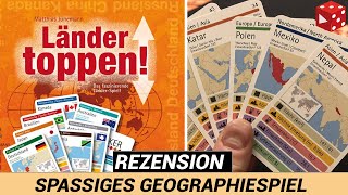 Länder Toppen (Matthias Jünemann, 3 Hasen 2016) - Kurzweiliges Geographie-Trumpf-Spiel
