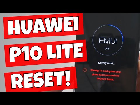 Huawei P10 Lite Full Factory Reset & Wipe Cache Partition