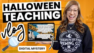 Halloween Teaching VLOG | Engaging Activities & Welcome Back Basket for My Team Teacher
