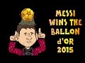 LIONEL MESSI Wins The Ballon d'Or 2015! (Awards Highlights Part 1)