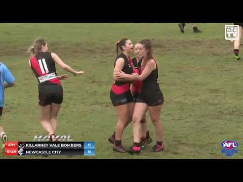 2019 HCCAFL Black Diamond Women's - Killarney Vale v Newcastle City Highlights