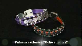 preview picture of video 'LOWSON, ABALORIOS, FORNITURAS, CURSOS Y TALLERES ALGECIRAS - PULSERA OCHO CUENTAS'