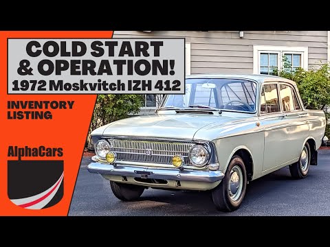 1972 Moskvitch IZH 412 Cold Start & Operation