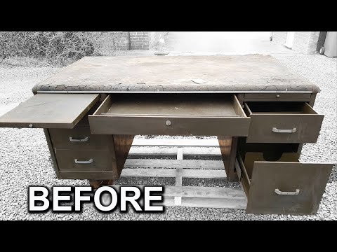 Desk Restoration | Furniture Refinishing 'Tanker Desk'