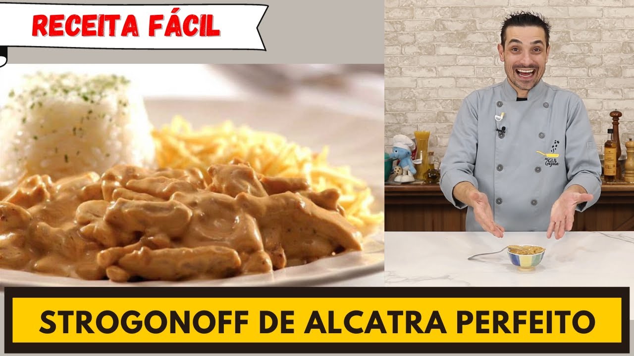 Receita para fazer render a carne. STROGONOFF DE ALCATRA