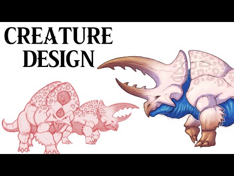 Creature Design - Herbivores & Wyverns!