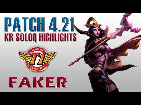 SKT T1 Faker - LeBlanc vs Karthus - KR SoloQ Highlights
