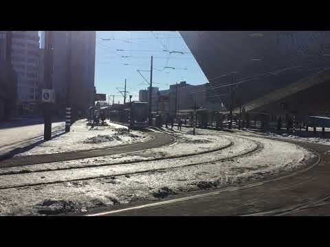 Tram lijn 4 naar Molenlaan en Marconiplein te Rotterdam cs