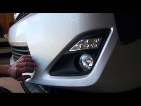 2012-2014 Toyota Camry – LED Daytime Running Lights w/ Halogen Fog Lights – The Combo Kit Highlights
