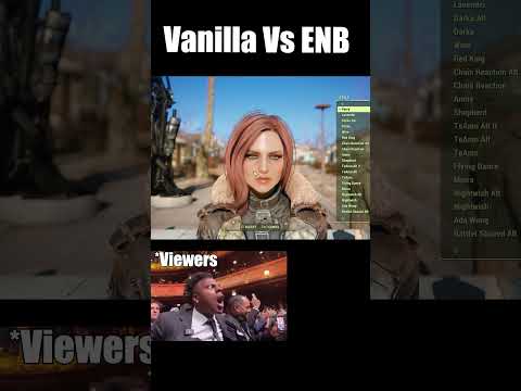 Vanilla Vs ENB Fallout 4 Character #fallout4 #fallout4modded #fallout #falloutmods  #gaming