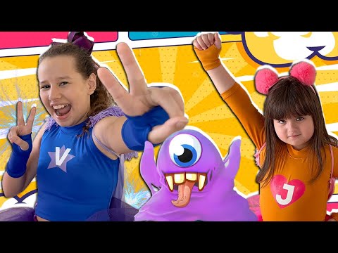 Valentina ⭐ SUPER STAR GIRL ⭐ SAVE THE PLANET FROM THE SLIME MONSTER and AGAINST POLLUTION